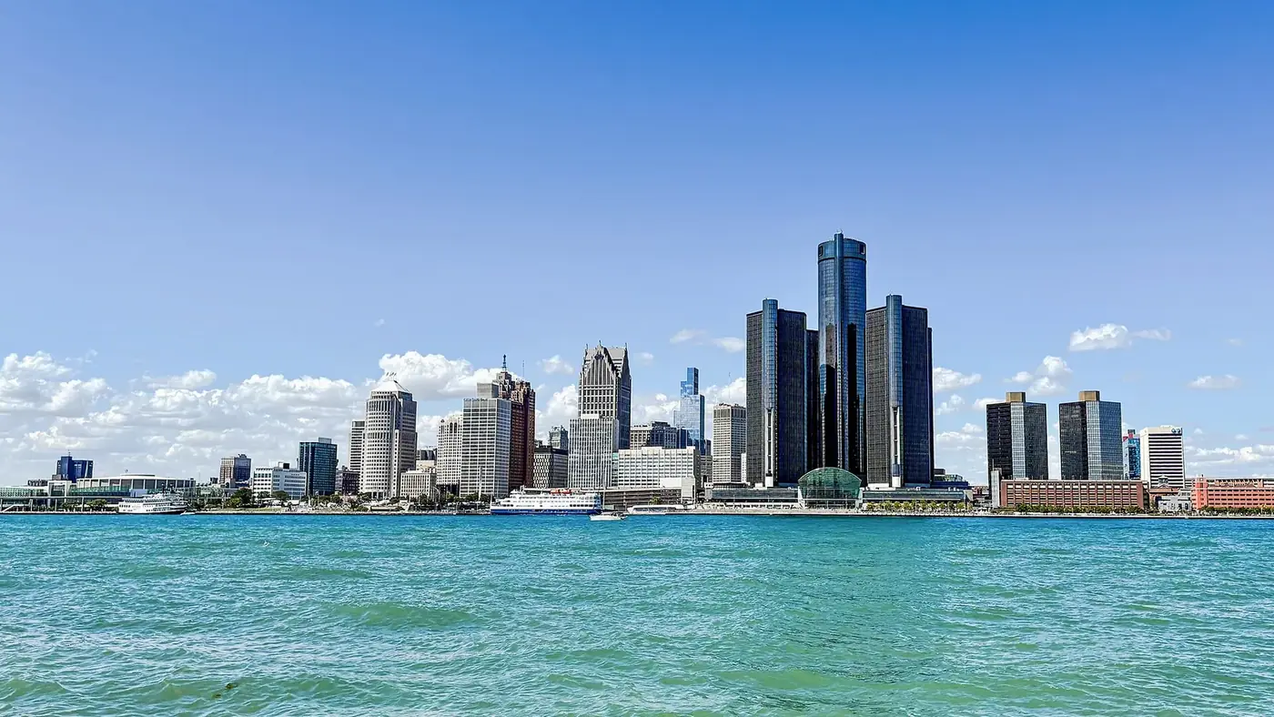Detroit Skyline from Windsor 2025-09-01 — Detroit