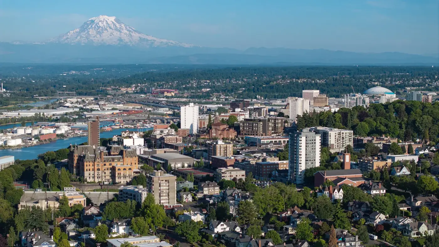 Tacoma Washington Aerial, June 2025 — Tacoma