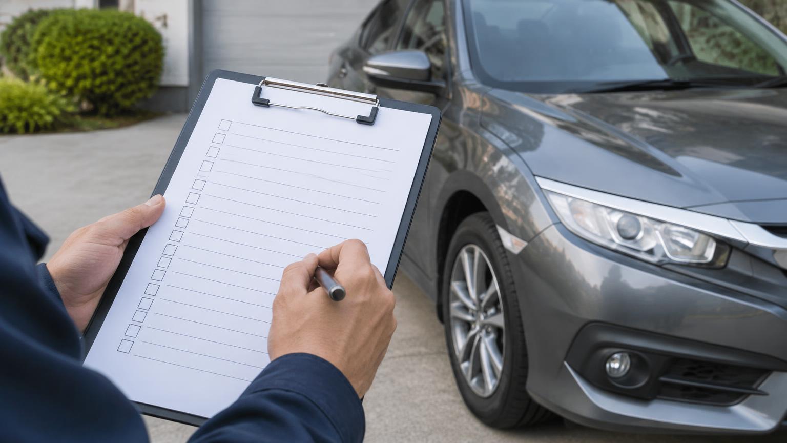 Insurance and transport documents being checked